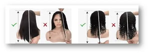 How to measure wig length detail guide