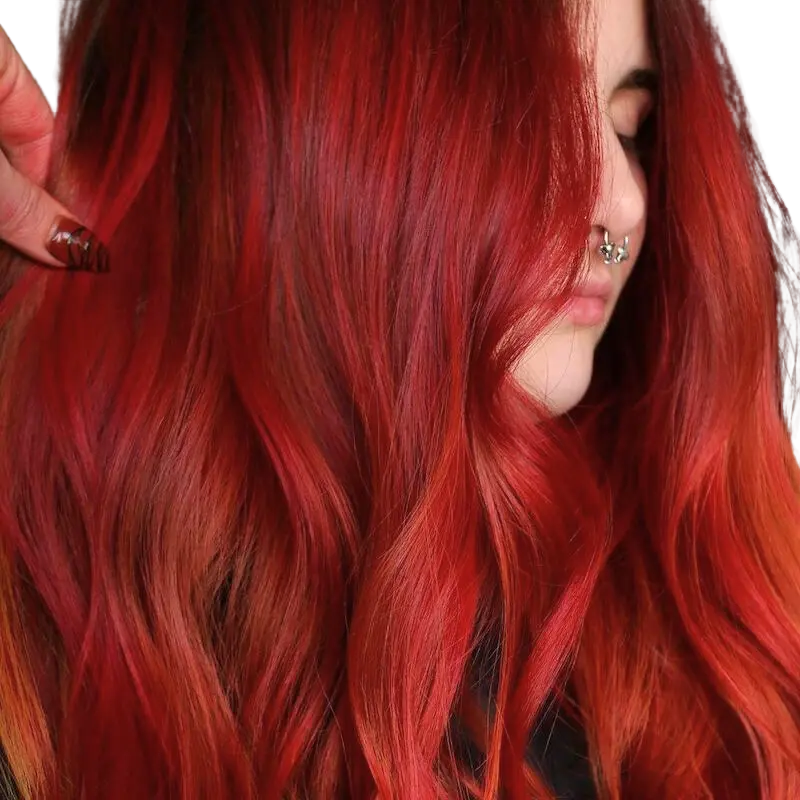 dark red wig color