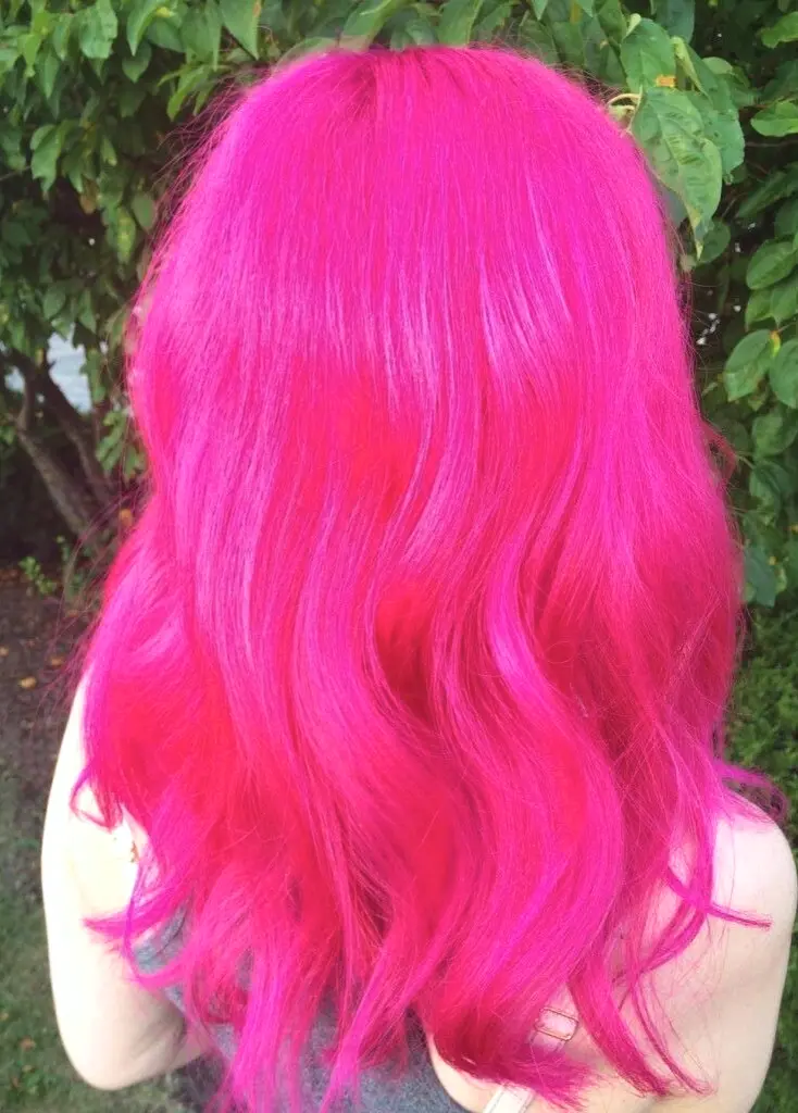 hot pink wig color