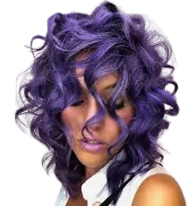 medium purple wig color