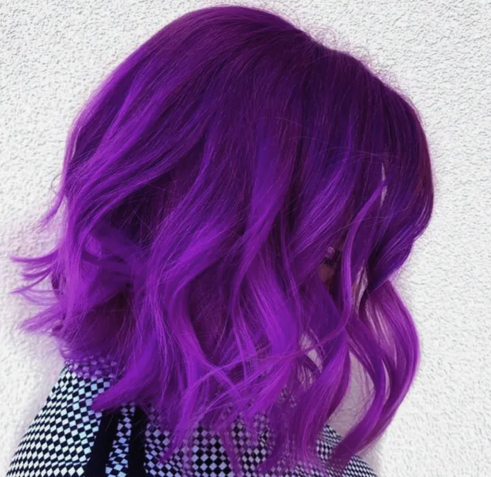 violet hair colors wig