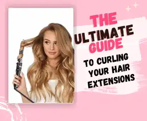 How to curl hair extension
