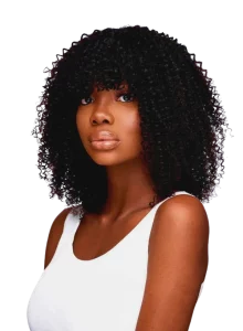 Afro kinky curly weave style