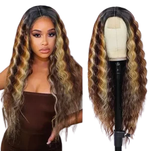 CLIONE Synthetic Wig Natural Crimps Curly Lace Front wig review