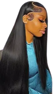 METAMUCLIA Straight Lace Front Wigs Human Hair Pre Plucked review
