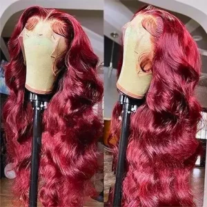 Umegood 360 burgundy lace front wig review
