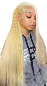 Alididi 613 blonde hd lace front human hair wig -