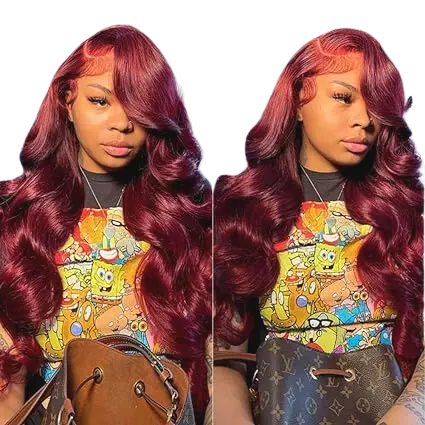 Aosun-hair-burgundy-glueless-lace-front-wig review