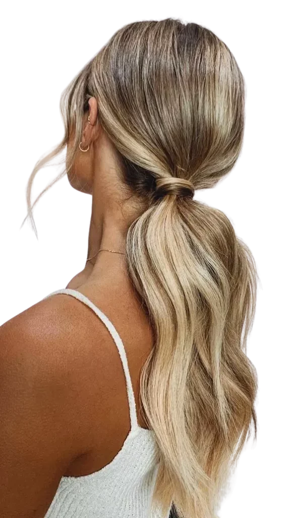 Low Ponytail Frontal wig Hairstyle